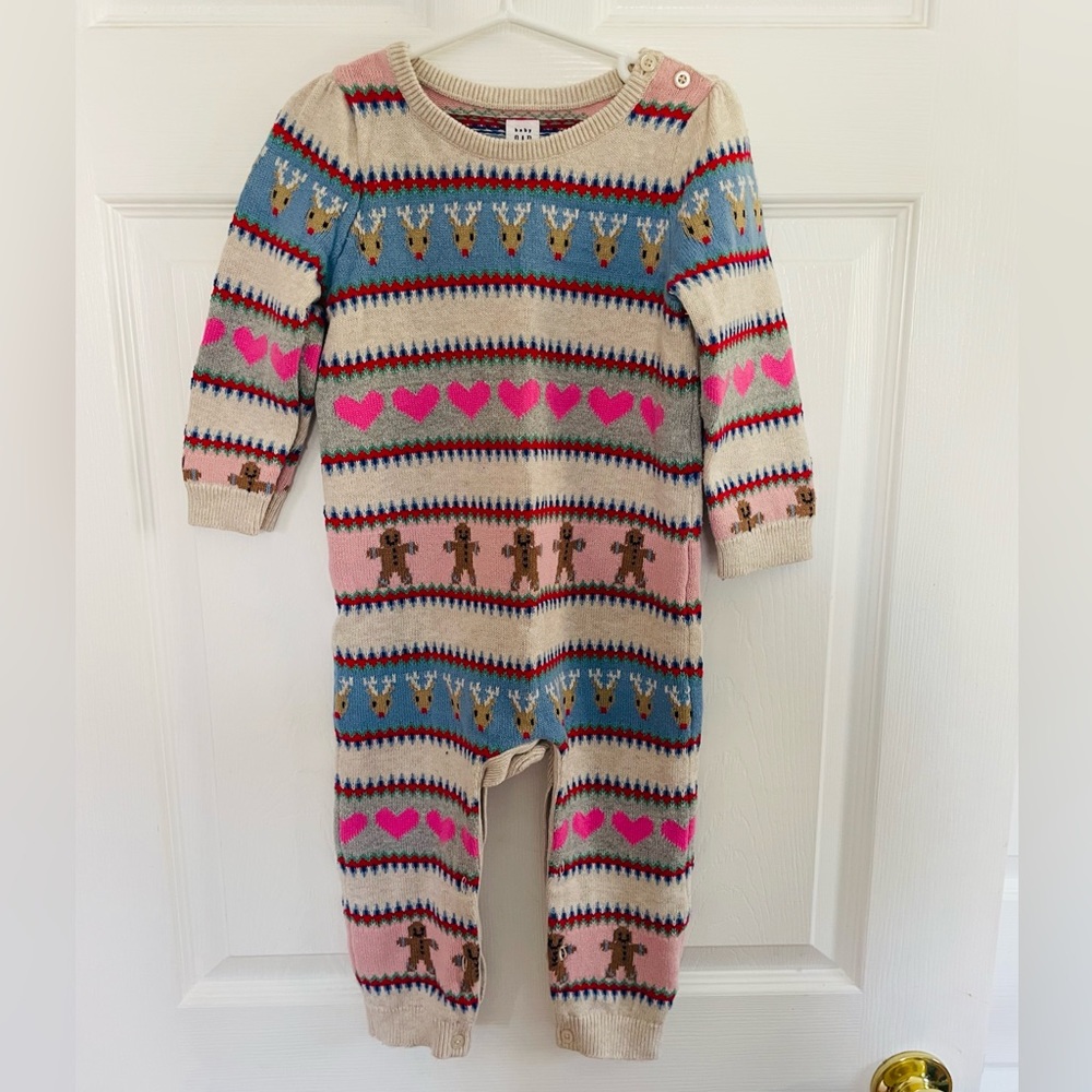 BabyGAP long sleeve sweater romper